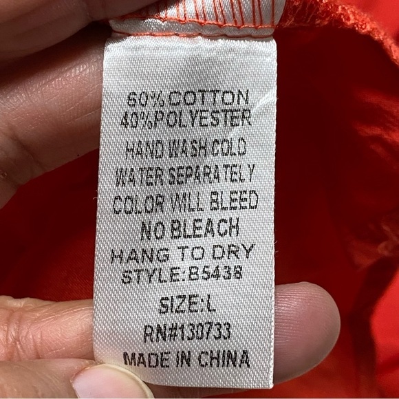 Umgee Embroidered Sleeveless Mini Dress Red Orange Size Large - Picture 13 of 14